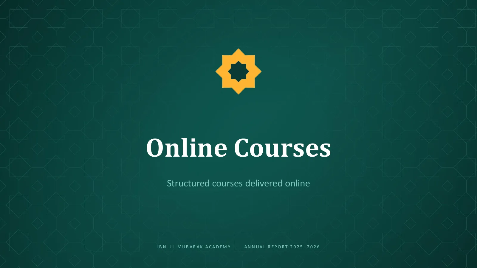 Online courses, slide 19